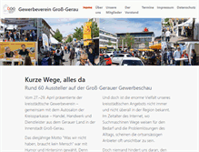 Tablet Screenshot of gewerbeverein-gg.de